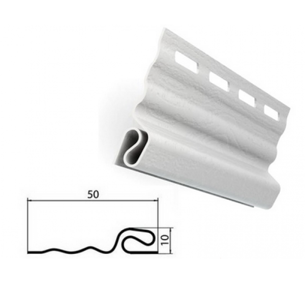 Стартовая планка белая для сайдинга от производителя  Россия по цене 190 р