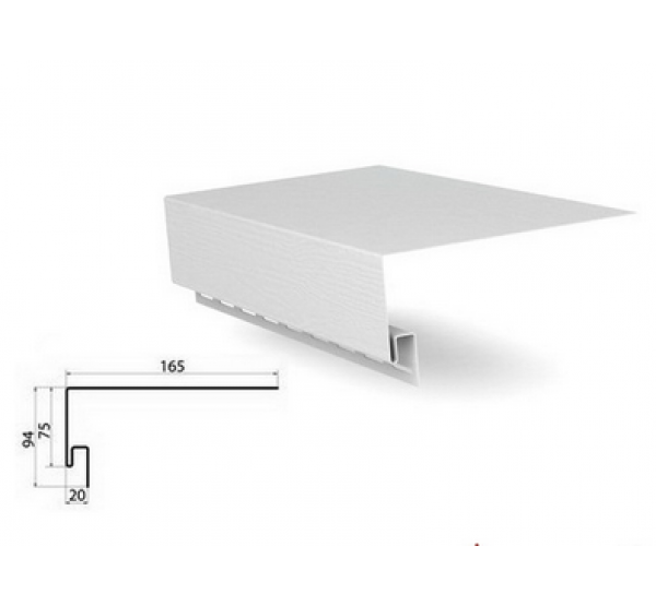 Приоконная планка (околооконный профиль) белый для сайдинга от производителя  Россия по цене 610 р