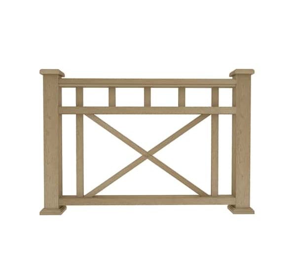 Ограждение из ДПК Д1 натуральный от производителя  Dortmax по цене 11 680 р