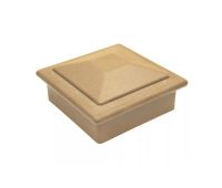 Крышка верхняя ПВХ для столба 100х100 Орех