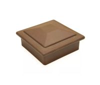 Крышка верхняя ПВХ для столба 100х100 Шоколад