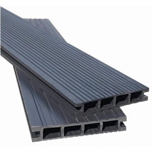 Террасная доска из ДПК Вельвет - Графит от производителя Доломит по цене 385 р Террасная доска из ДПК Вельвет - Графит от производителя Доломит по цене 385 р