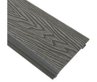 Фасадная панель Wood-X 156х21 Серый 3D