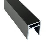 П-профиль алюминиевый 35x25 Чёрное дерево