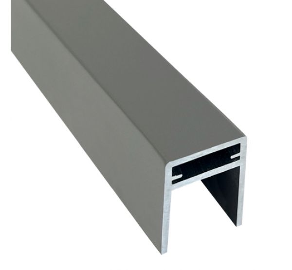 П-профиль алюминиевый 35x25 Серый от производителя EasyDecking по цене 750 р П-профиль алюминиевый 35x25 Серый от производителя EasyDecking по цене 750 р