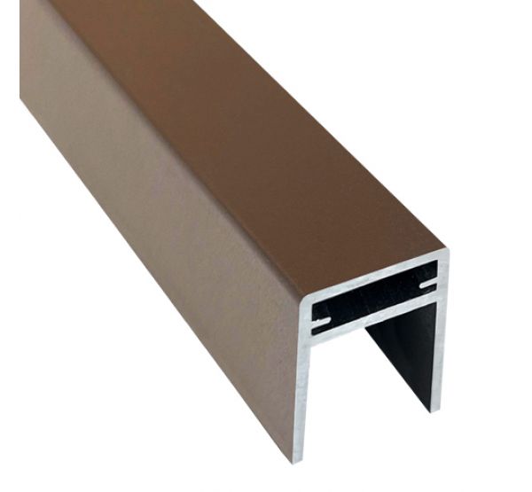 П-профиль алюминиевый 35x25 Венге от производителя  EasyDecking по цене 750 р