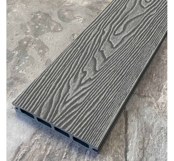Террасная доска ДПК Wood-X 146х23 Серый от производителя EasyDecking по цене 738 р Террасная доска ДПК Wood-X 146х23 Серый от производителя EasyDecking по цене 738 р