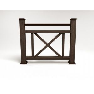 Ограждение ДПК цвет Венге Сборка №2 от производителя  Faynag по цене 5 950 р