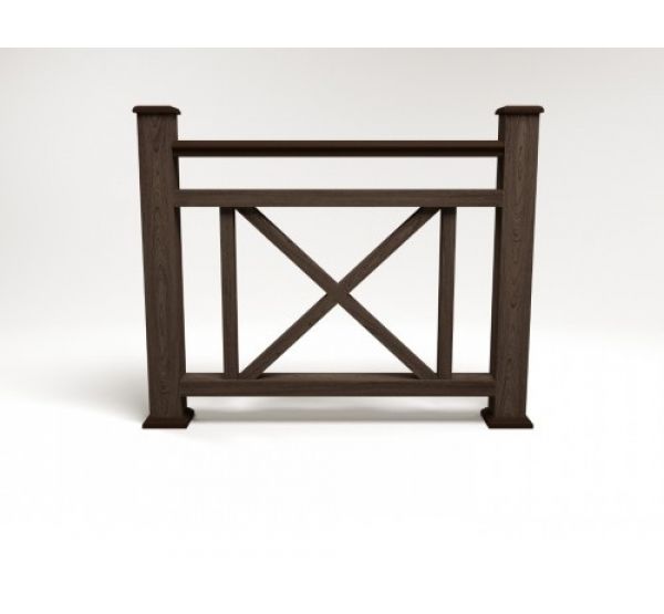 Ограждение ДПК цвет Венге Сборка №2 от производителя  Faynag по цене 5 950 р