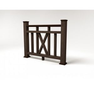 Ограждение ДПК цвет Венге Сборка №6 от производителя  Faynag по цене 5 950 р