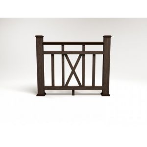 Ограждение ДПК цвет Венге Сборка №6 от производителя  Faynag по цене 5 950 р