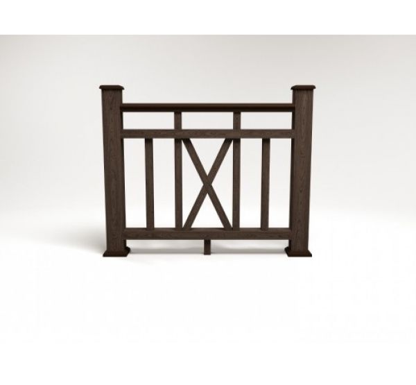 Ограждение ДПК цвет Венге Сборка №6 от производителя  Faynag по цене 5 950 р