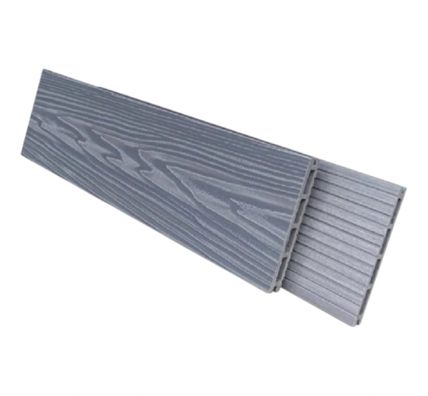 Террасная доска Comfort 3D тиснение + вельвет Серый от производителя  NanoWood по цене 490 р