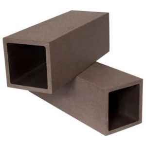 Столб из ДПК без фактуры Темно-коричневый от производителя  Polivan Group по цене 1 440 р