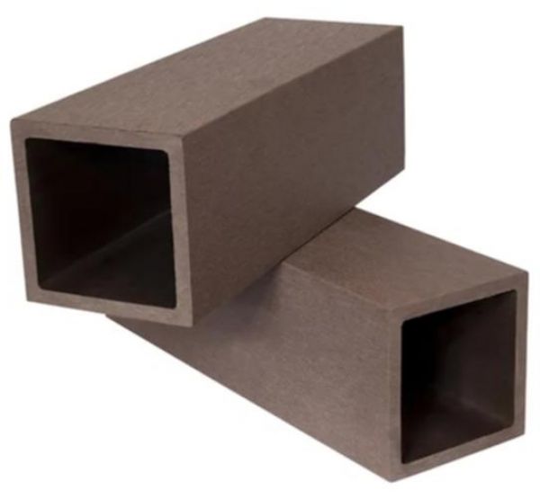 Столб из ДПК без фактуры Темно-коричневый от производителя  Polivan Group по цене 1 440 р