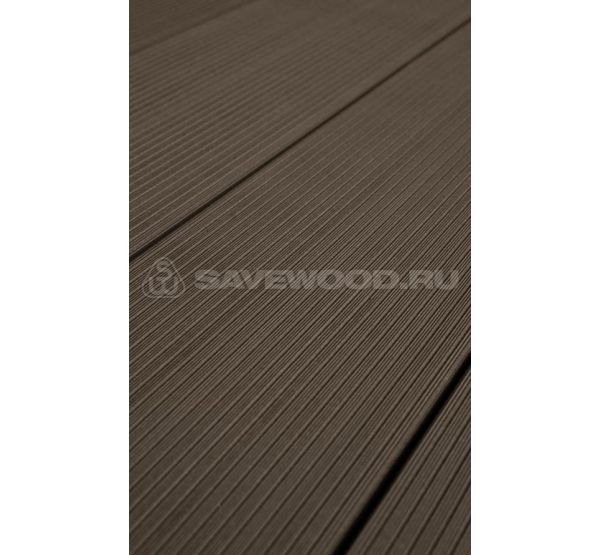 Террасная доска SW Salix Темно-коричневый от производителя  Savewood по цене 485 р