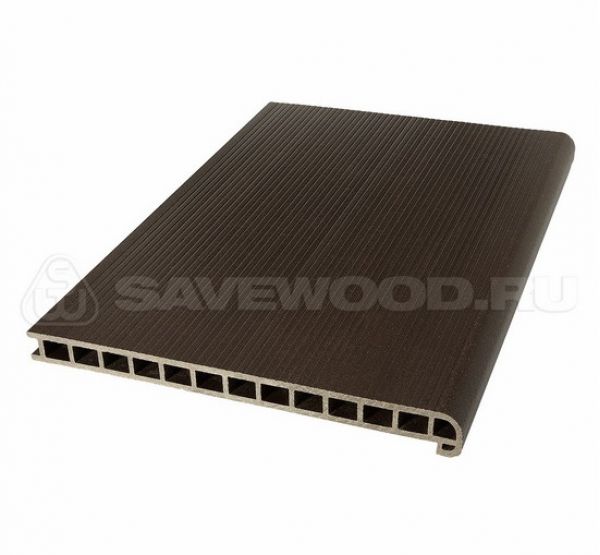 Профиль ДПК для ступеней и лестниц SW Radix Темно-коричневый от производителя  Savewood по цене 2 747 р