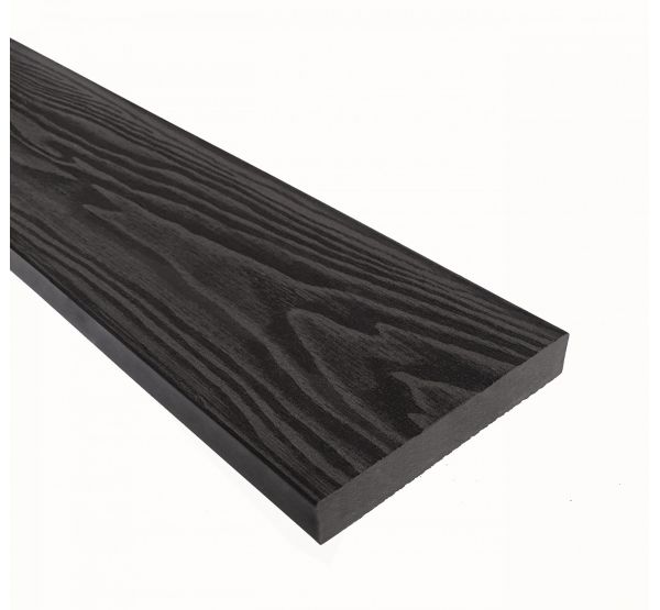 Террасная доска Смарт 3D Полнотелая без паза Черное дерево от производителя  Terrapol по цене 1 149 р