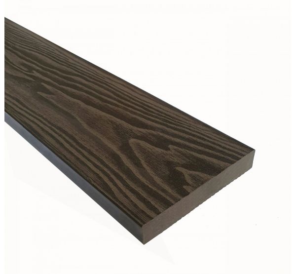 Террасная доска Смарт 3D Полнотелая без паза Тик Киото от производителя  Terrapol по цене 1 149 р