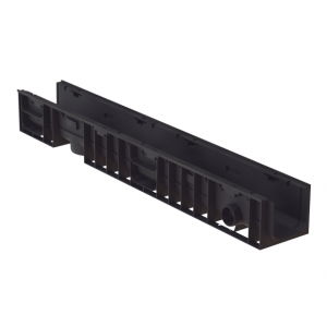 Лоток водоотводный пластиковый ЛВП Норма 100 Н120 от производителя  Аквасток по цене 580 р