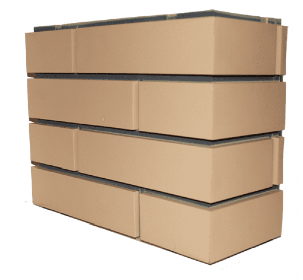 Пластиковая имитация кирпичного столба Реставрация Желтый от производителя  Пикс по цене 0 р