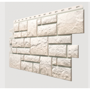 Фасадные панели (цокольный сайдинг) , Burg (камень), Weibburg Белый от производителя  Docke по цене 610 р