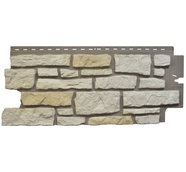 Цокольный сайдинг Creek Ledgestone (Бутовый камень) Ivory White от производителя  Nailite по цене 1 460 р