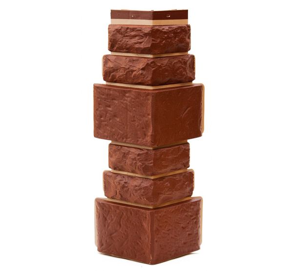 Угол Дикий камень - Коричневый от производителя Т-сайдинг по цене 380 р Угол Дикий камень - Коричневый от производителя Т-сайдинг по цене 380 р