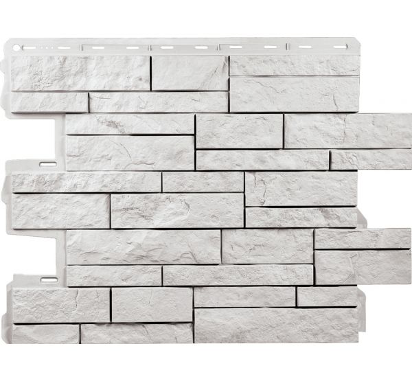 Фасадные панели Шотландия ЭКО Белый от производителя  Альта-профиль по цене 573 р