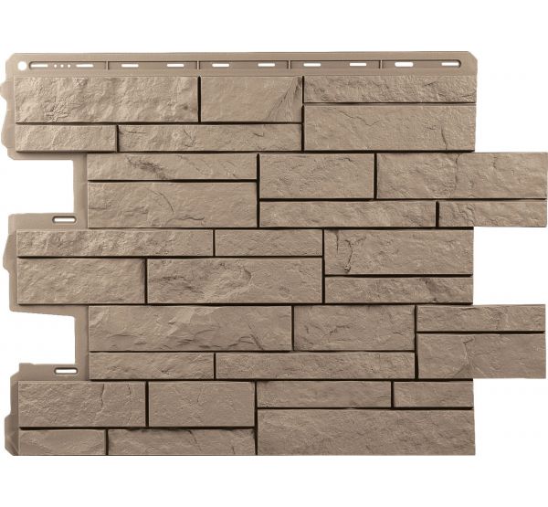 Фасадные панели Шотландия  ЭКО Бежевый от производителя  Альта-профиль по цене 573 р