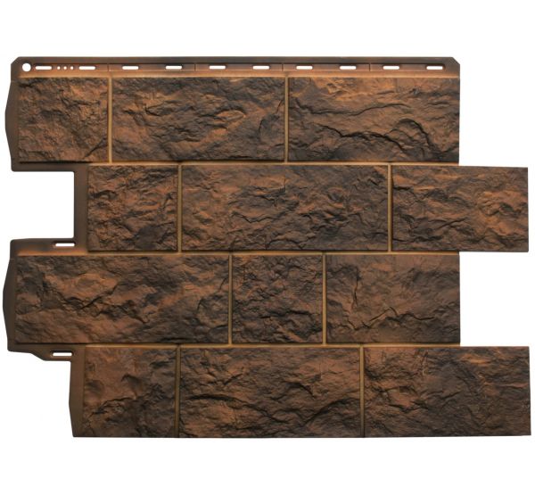 Фасадные панели (цокольный сайдинг) Туф Иранский от производителя  Альта-профиль по цене 623 р