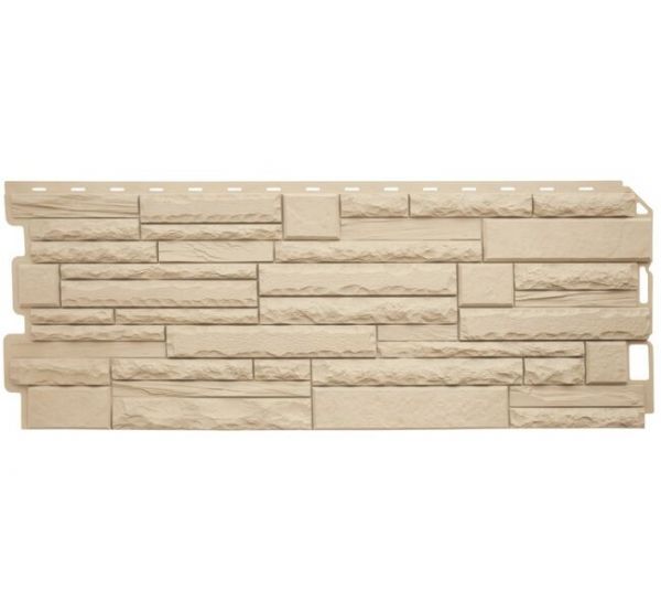 Фасадные панели Скалистый камень ЭКО Песчаный от производителя  Альта-профиль по цене 595 р