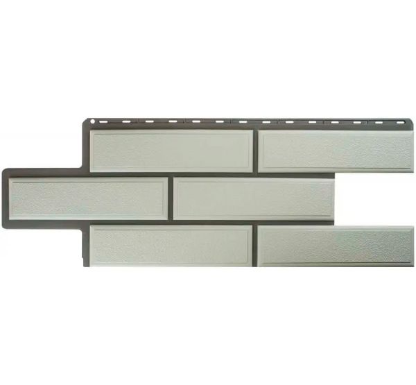 Фасадные панели (цокольный сайдинг) Венецианский камень Белый от производителя  Альта-профиль по цене 598 р