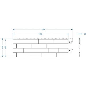 Фасадные панели (цокольный сайдинг) , Алтай Кремовый от производителя  Docke по цене 495 р