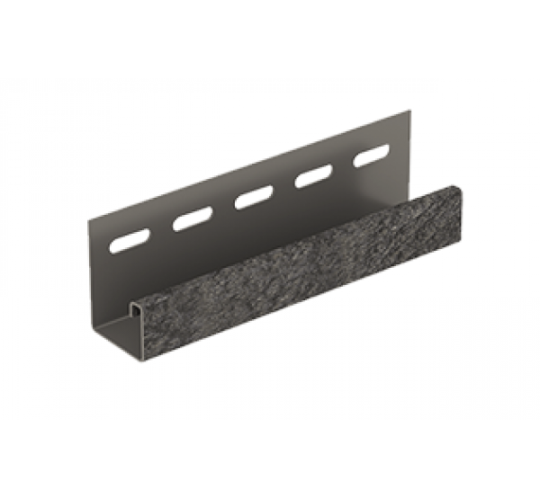 J-планка Стоун-хаус Кирпич Графитовый от производителя  Ю-Пласт по цене 350 р