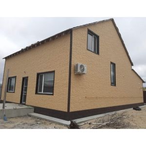 Фасадные панели (Цокольный Сайдинг) VOX Vilo Brick Тёмно-коричневый от производителя  Vox по цене 720 р