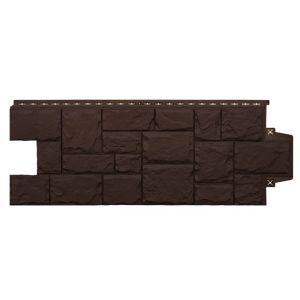 Фасадные панели Стандарт Крупный камень Шоколадный (Коричневый) от производителя  Grand Line по цене 457 р