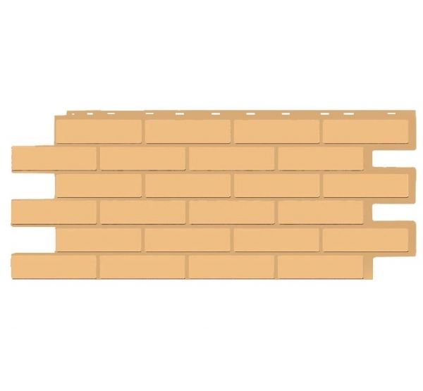 Фасадные панели СЕРИЯ кирпич Модерн Эко - Крем от производителя  Т-сайдинг по цене 520 р
