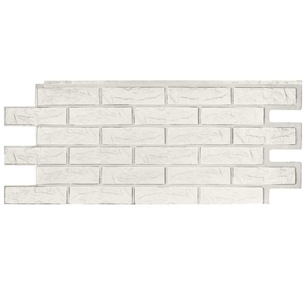 Фасадные панели СЕРИЯ Лондон Брик Кирпич Эко - Уайт от производителя Т-сайдинг по цене 520 р Фасадные панели СЕРИЯ Лондон Брик Кирпич Эко - Уайт от производителя Т-сайдинг по цене 520 р