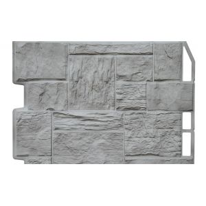 Фасадные панели Туф 3D -  Светло- серый от производителя  Fineber по цене 490 р