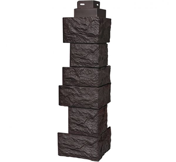 Угол наружный коллекция Дикий камень Коричневый от производителя  Fineber по цене 590 р