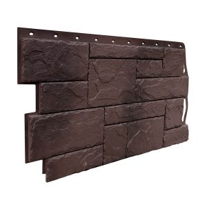 Фасадные панели (цокольный сайдинг) коллекция Камень Природный - Коричневый от производителя  Fineber по цене 740 р