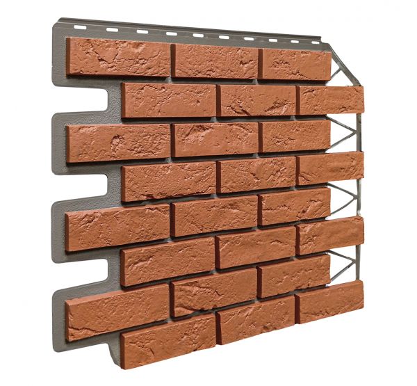 Фасадные панели Кирпич Баварский - Терракотовый от производителя Fineber по цене 590 р Фасадные панели Кирпич Баварский - Терракотовый от производителя Fineber по цене 590 р