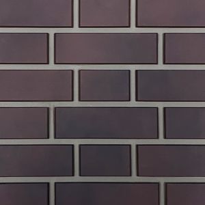 Фасадные панели (цокольный сайдинг) Кирпич Клинкерный 3D Коричнево-Чёрный от производителя  Fineber по цене 590 р