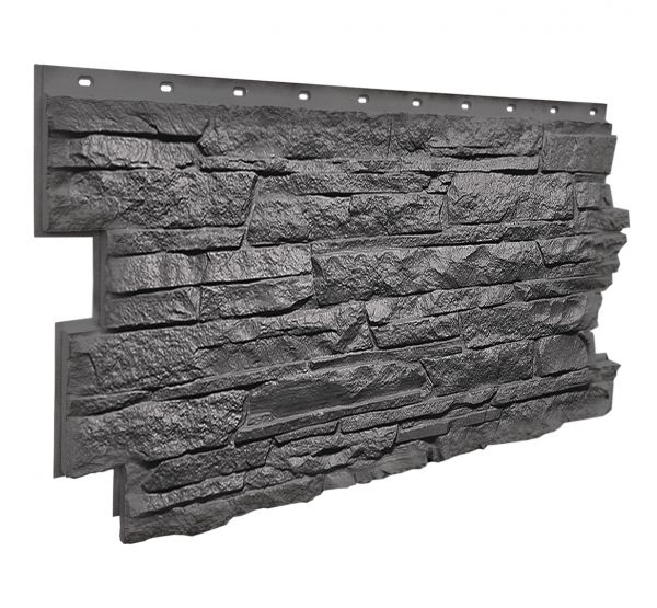 Фасадные панели (цокольный сайдинг) коллекция Скала - Кварцевый от производителя  Fineber по цене 740 р