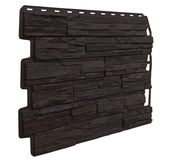 Фасадные панели Скол - Темно-коричневый от производителя Fineber по цене 565 р Фасадные панели Скол - Темно-коричневый от производителя Fineber по цене 565 р