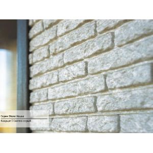 Фасадная панель Стоун Хаус Кварцит - Светло-Серый от производителя  Ю-Пласт по цене 402 р
