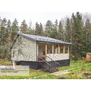 Фасадная панель Стоун Хаус Сланец Светло серый от производителя  Ю-Пласт по цене 361 р