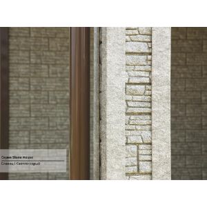 Фасадная панель Стоун Хаус Сланец Светло серый от производителя  Ю-Пласт по цене 402 р
