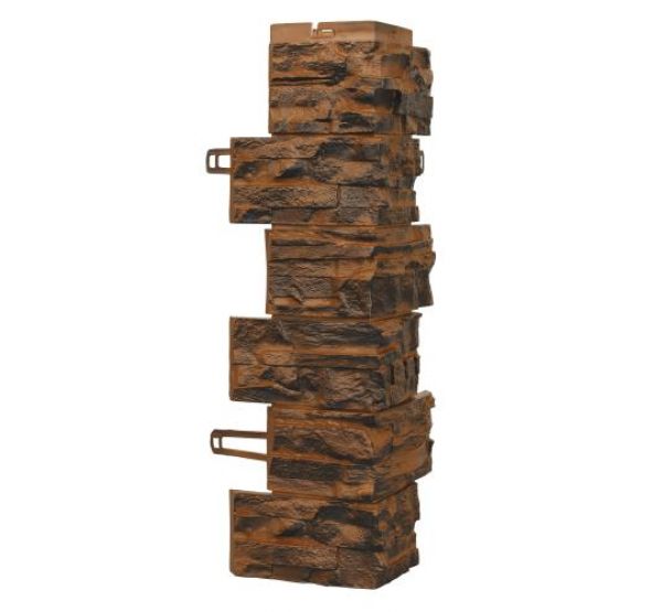 Угол для цокольного сайдинга Скалистый камень - Калгари от производителя  Royal Stone по цене 790 р